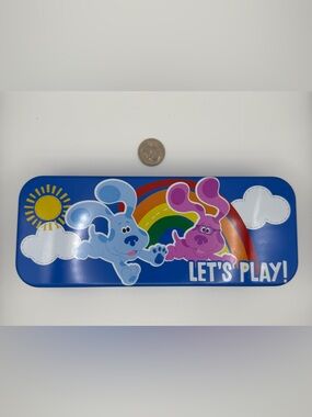 Blue’s Clues Let’s Play Metal Pencil Case Nickelodeon Kids Storage Box